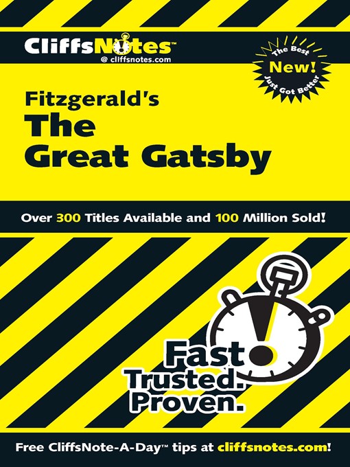 Title details for CliffsNotes on Fitzgerald's The Great Gatsby by Kate Maurer - Wait list